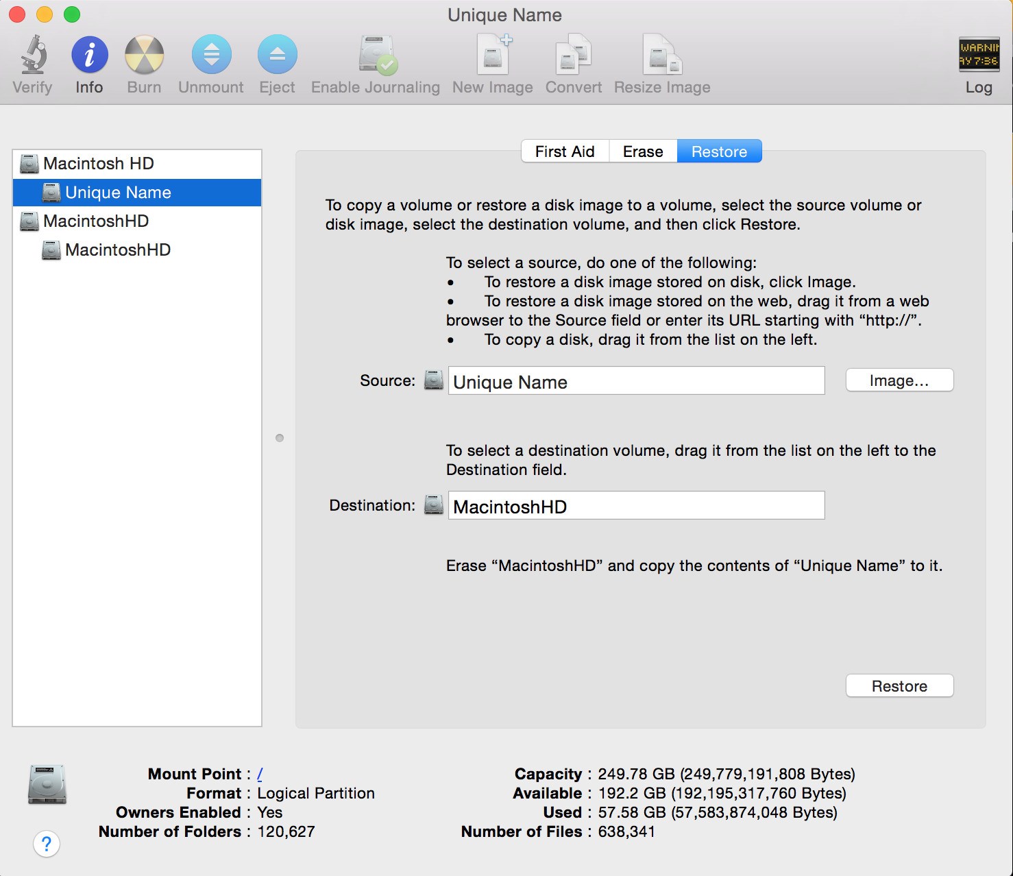 mac disk utility waiting for partition